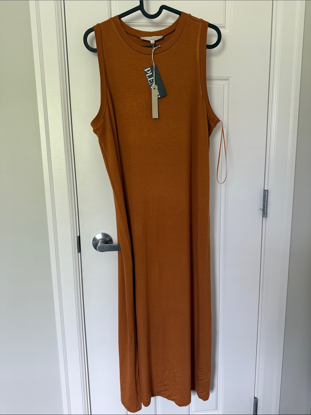Pleione Sleeveless Maxi Dress in Rust